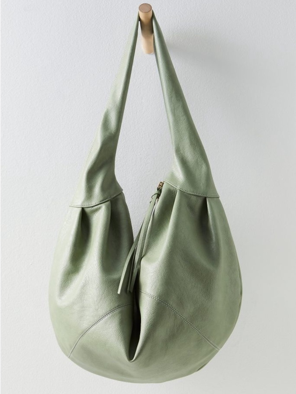 NWT FREE PEOPLE Slouchy Vegan Carryall Bag | Spearmint MSRP $78